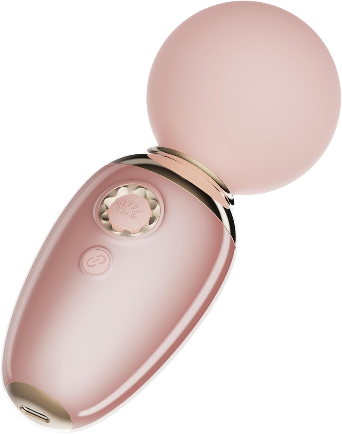 Нежно-розовый мини-вибратор с функцией нагрева Ava 3