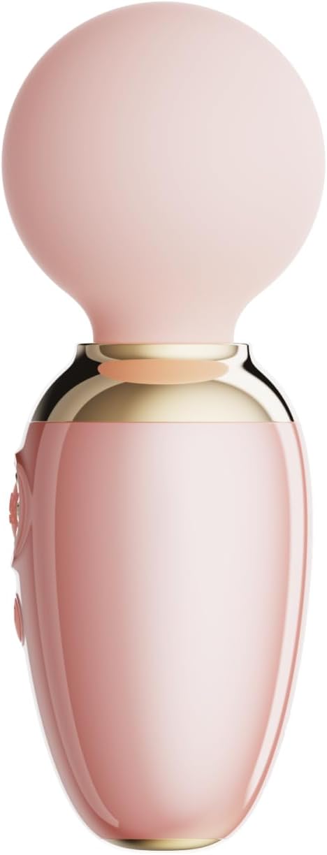 Нежно-розовый мини-вибратор с функцией нагрева Ava 5