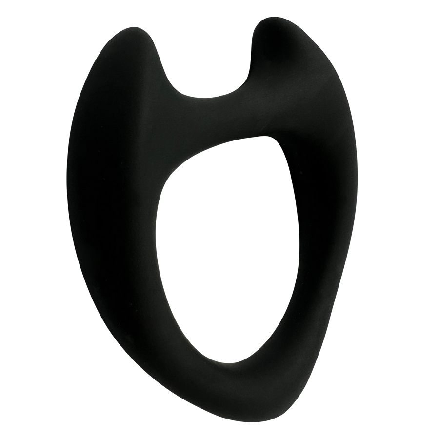 Черное эрекционное кольцо с рожками Wooomy Toro M 2