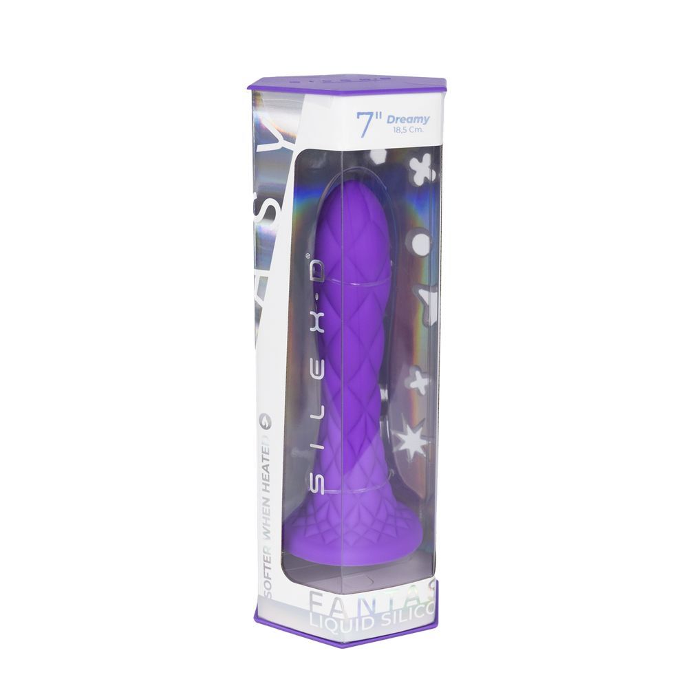 Фиолетовый фаллоимитатор SILEXD Dreamy 7" - 18,5 см. 4
