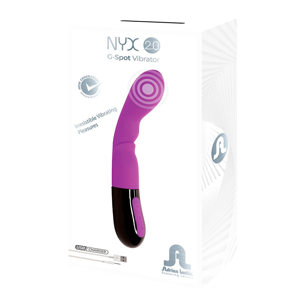 Фиолетовый вибратор Adrien Lastic Nyx 2.0 - 20,7 см. 6