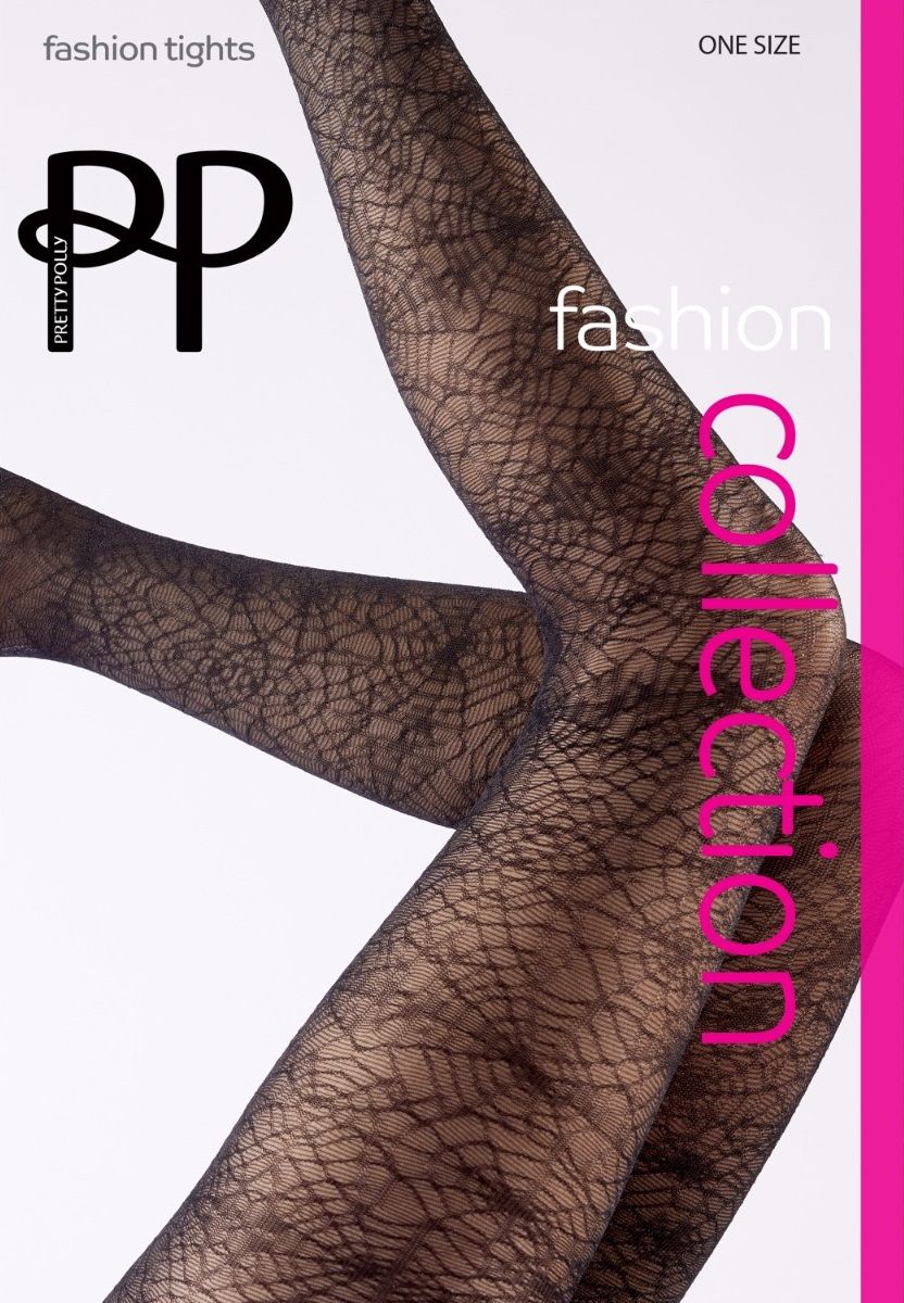 Стильные колготки с рисунком в виде сети паука 1