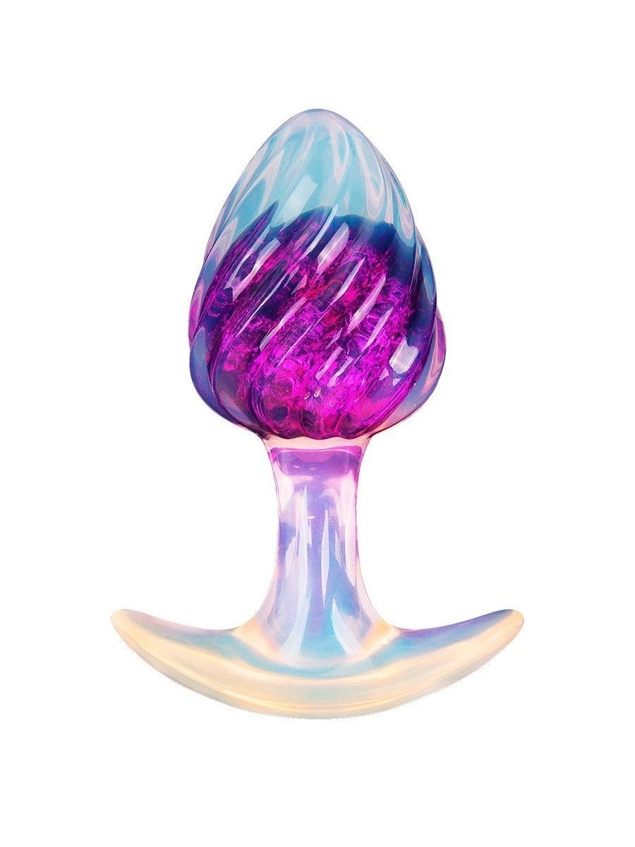 Лиловая анальная пробка - 9 см. 1
