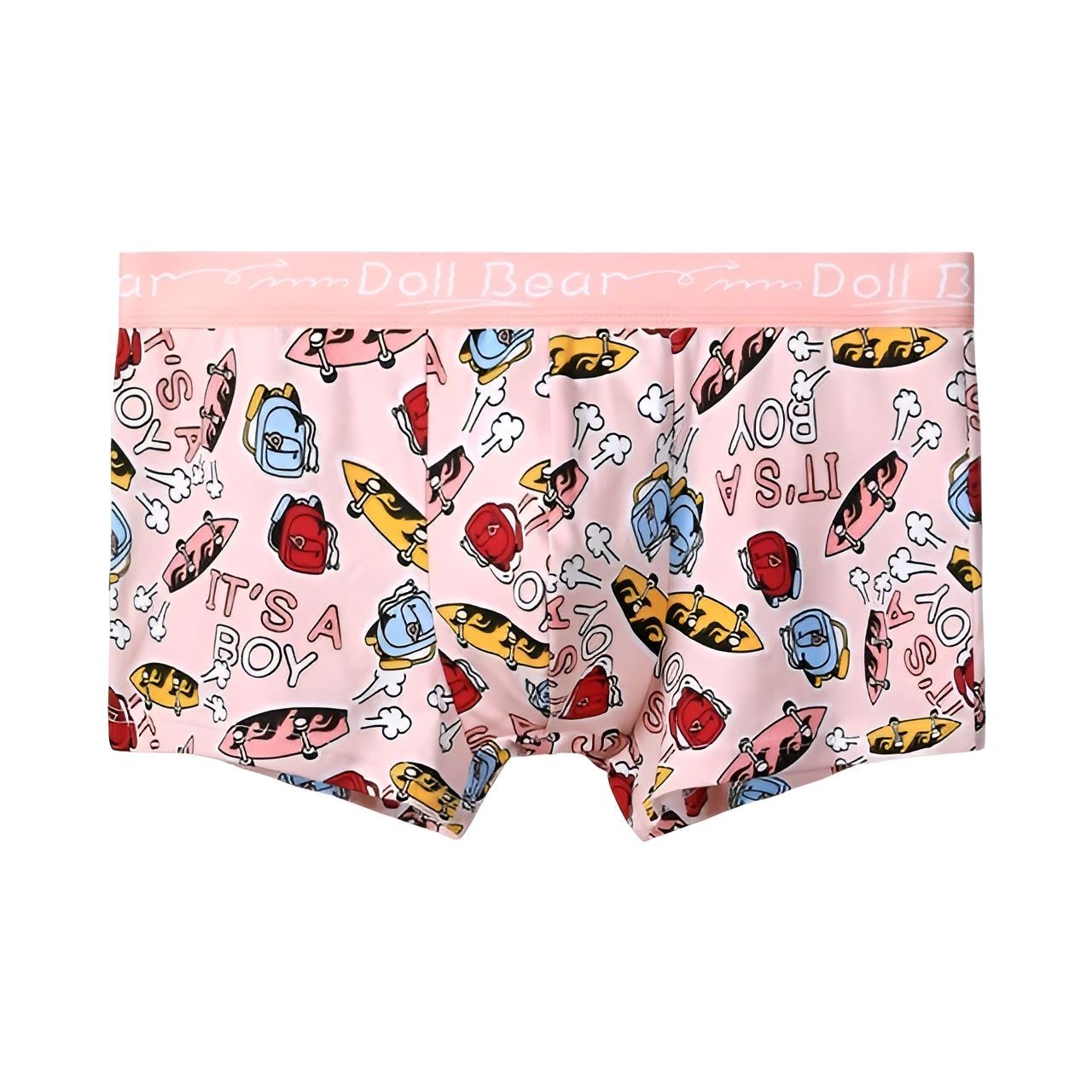 Набор из 3 розовых трусов-боксеров с яркими принтами 4