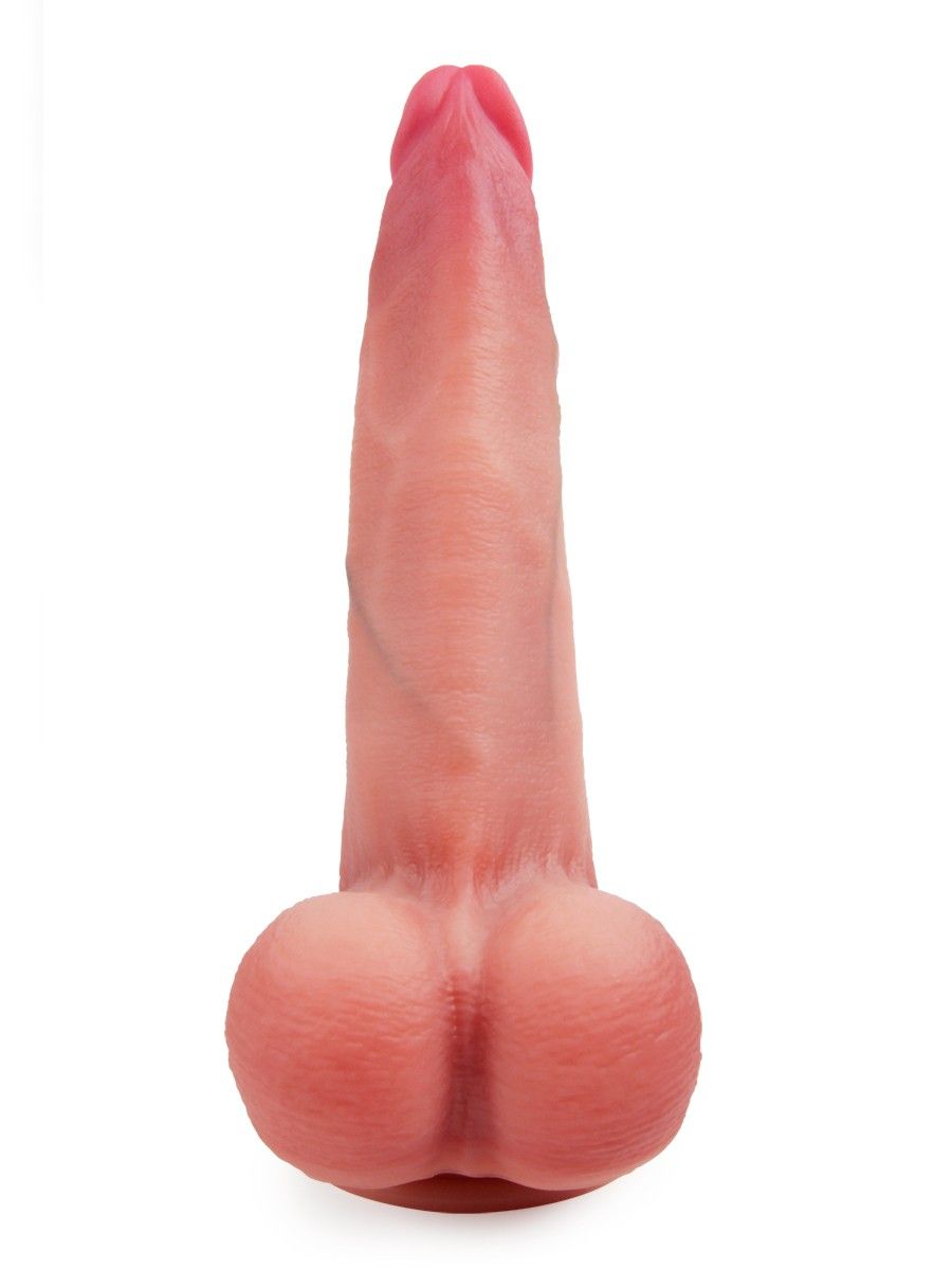 Телесный вибратор-реалистик на присоске - 30 см. 8