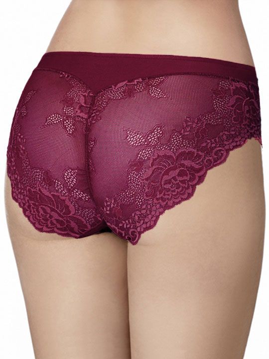 Трусы-слипы из эластичной микрофибры и кружева Greta 2