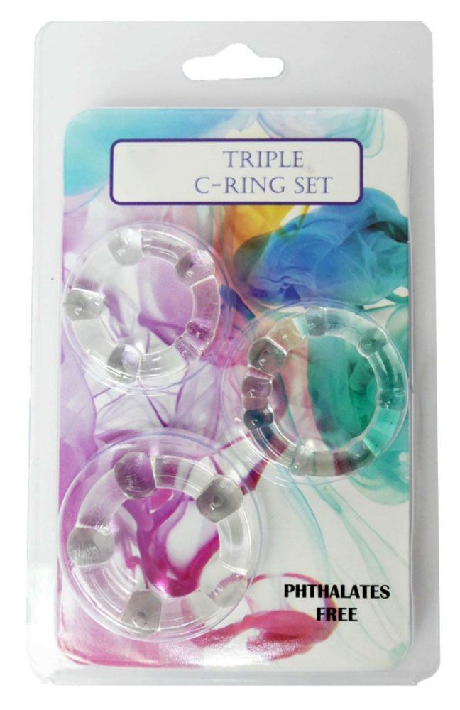 Набор из 3 эрекционных прозрачных колец 2
