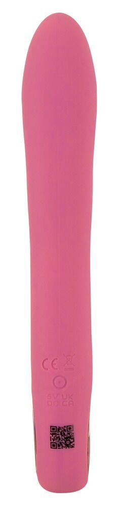 Розовый тонкий вибратор для точки G Slim G-Spot Rose - 21,4 см. 5
