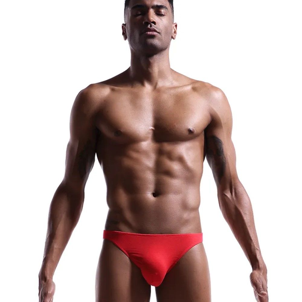 Комплект из трех мужских трусов-слипов разных цветов 3