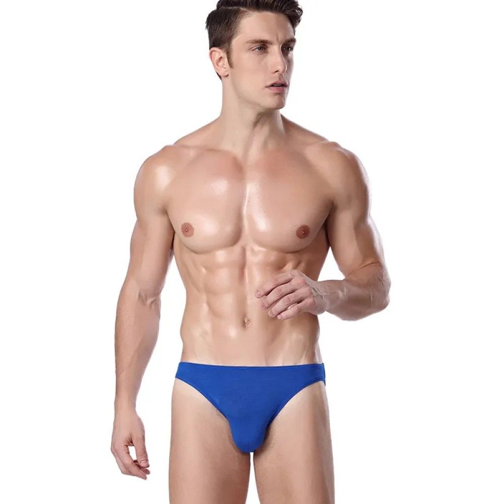 Комплект из трех мужских трусов-слипов разных цветов 5