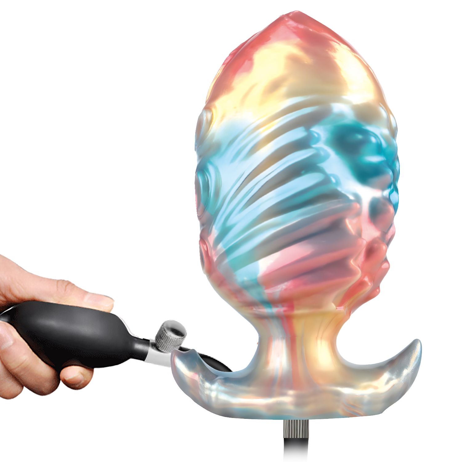 Анальная пробка с функцией расширения Ebon Leviathan - 17,5 см. 4