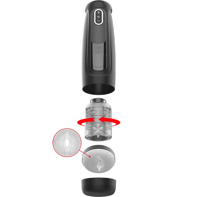 Автоматический мастурбатор с режимами вращения и толчков 4