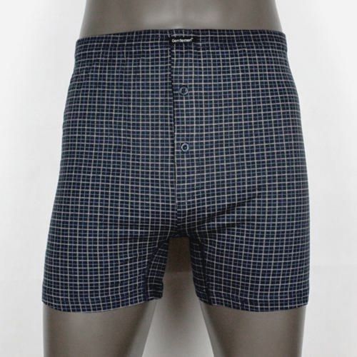 Мужские хлопковые трусы-боксеры в клетку с гульфиком 3