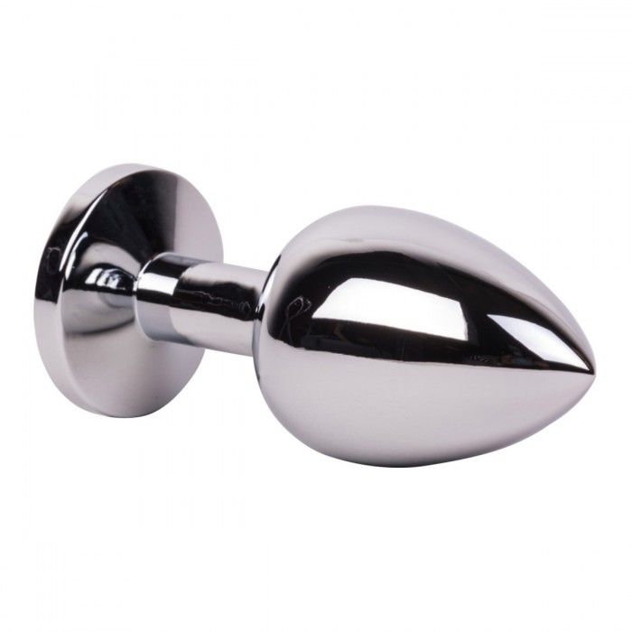 Большой стальной плаг с розовым кристаллом Pink Bubble Gum - 9,5 см. 3