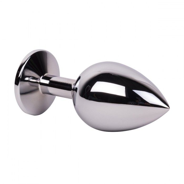 Большой стальной плаг с оранжевым кристаллом Juicy Orange - 9,5 см. 3