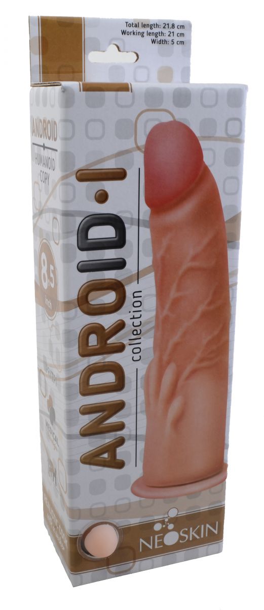 Крупный фаллоимитатор на присоске ANDROID I - 21,8 см. 2