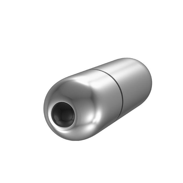 Серебристая вибропуля с вибрацией 3