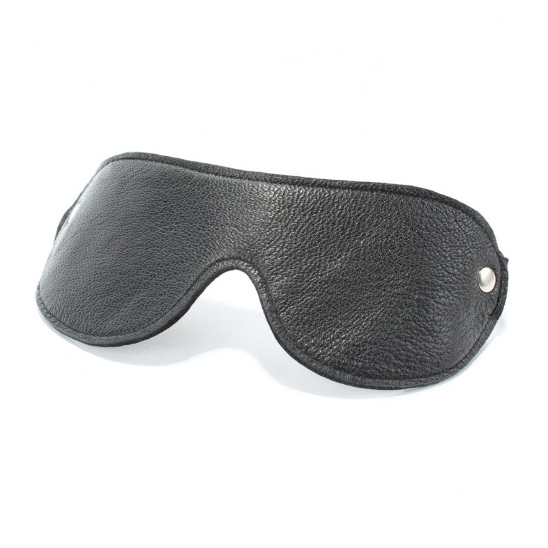 Черная кожаная маска на глаза 2