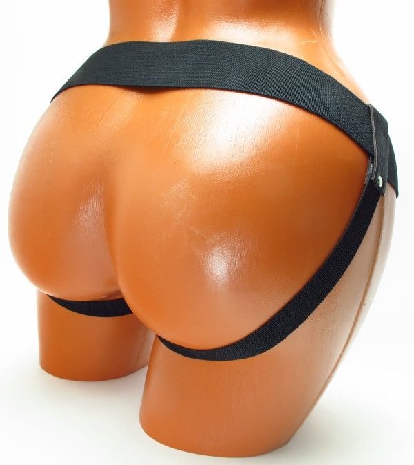 Коричневые кожаные трусики-джоки для насадок 5