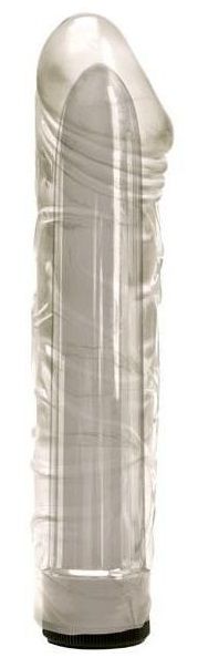 Прозрачный мультискоростной вибратор-реалистик Magician - 17 см. 2