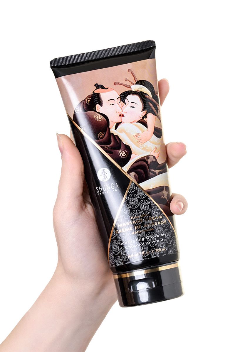 Массажный крем для тела с ароматом шоколада Intoxicating Chocolate - 200 мл. 4