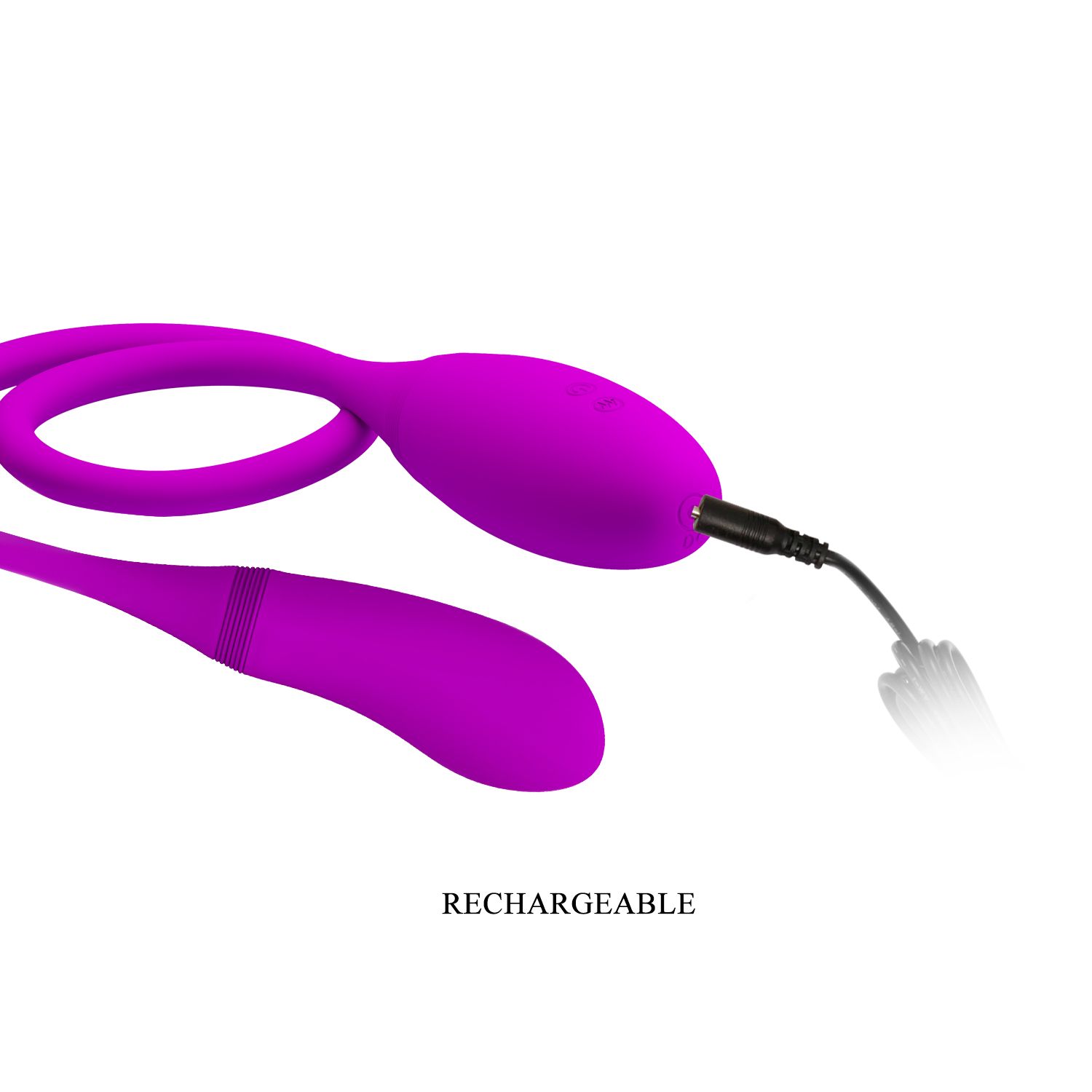 Двусторонний гибкий вибратор Snaky Vibe - 60 см. 5