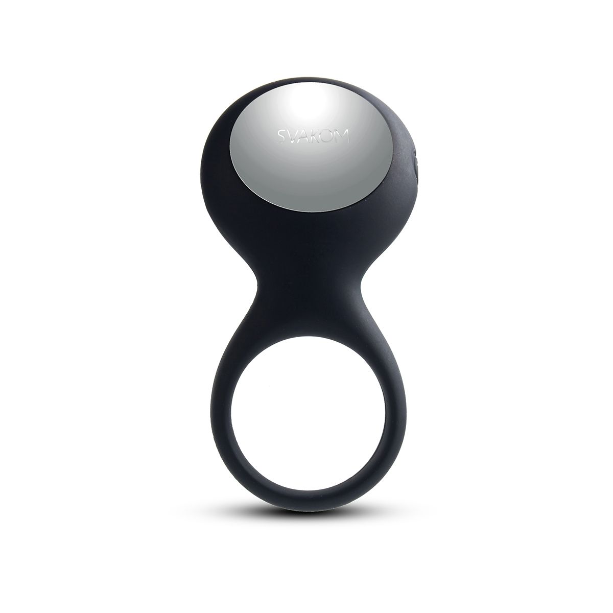 Чёрное перезаряжаемое эрекционное виброкольцо Tyler 2