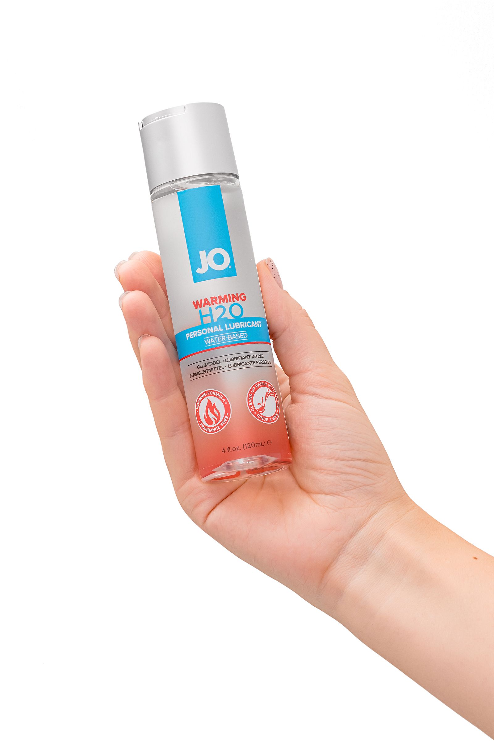 Возбуждающий лубрикант на водной основе JO Personal Lubricant H2O Warming - 120 мл. 4