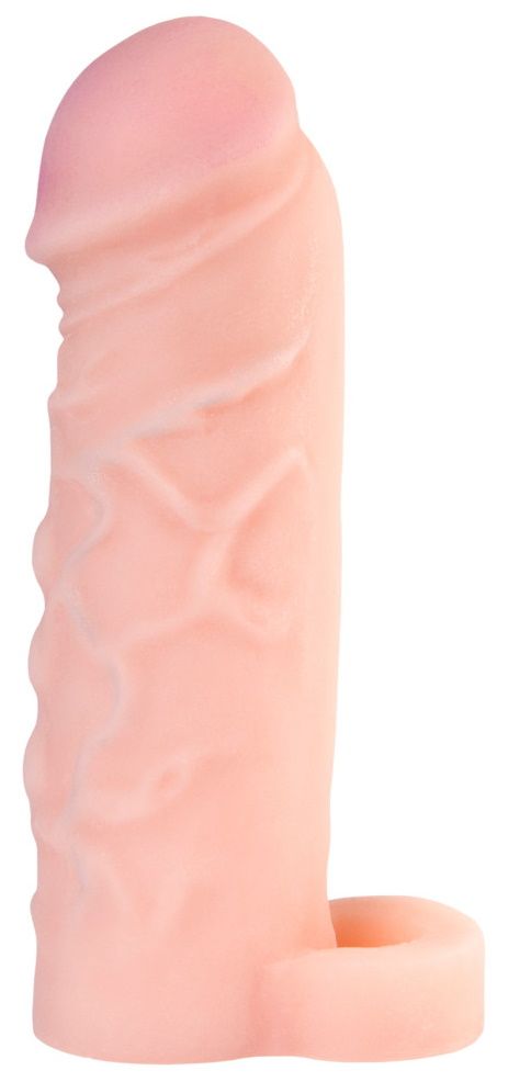 Фаллическая насадка XLOVER INCREASE+ с кольцом для фиксации - 17 см. 2