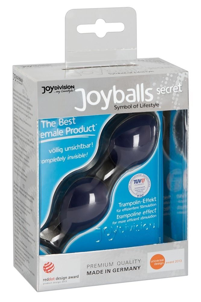 Синие вагинальные шарики Joyballs Secret 3