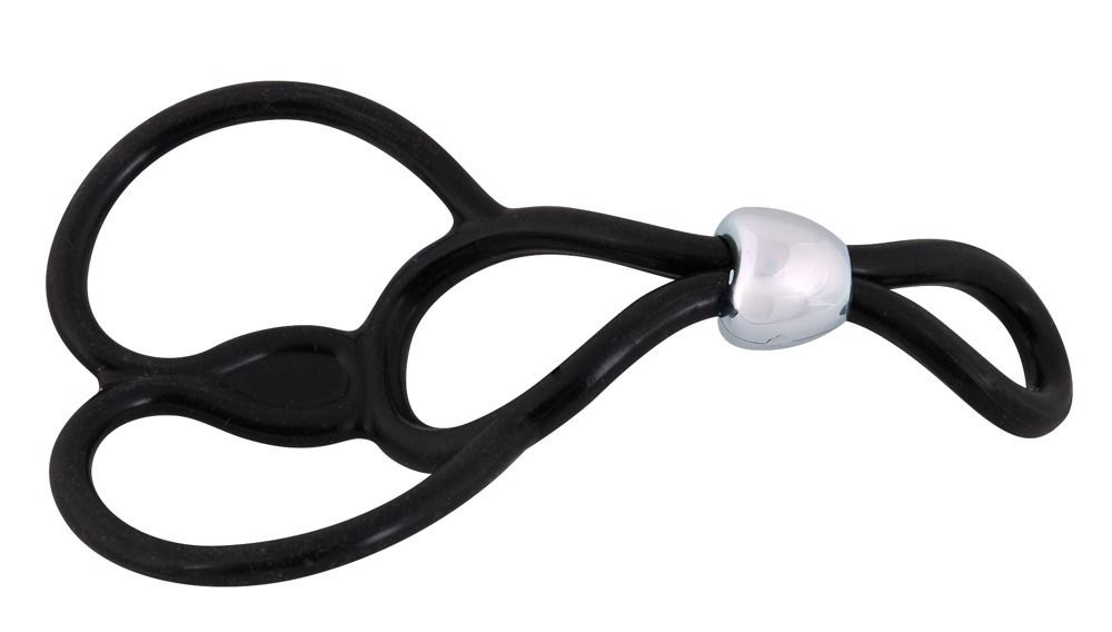 Лассо с подхватом мошонки Triple Ball-und Cockring 2