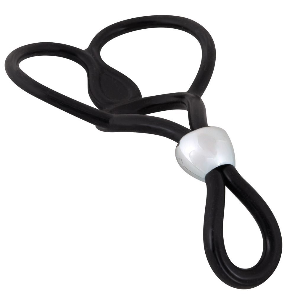 Лассо с подхватом мошонки Triple Ball-und Cockring 3