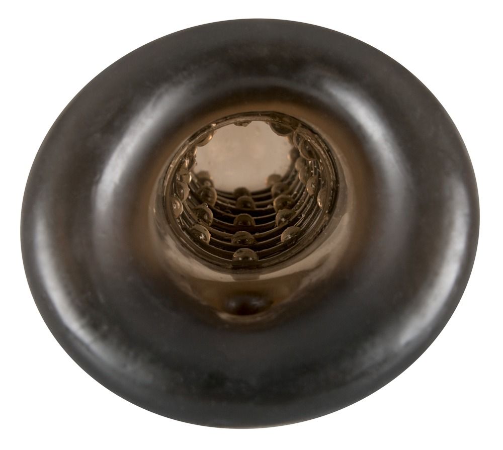 Насадка на пенис Rebel smoke с рёбрышками и отверстием под мошонку 6