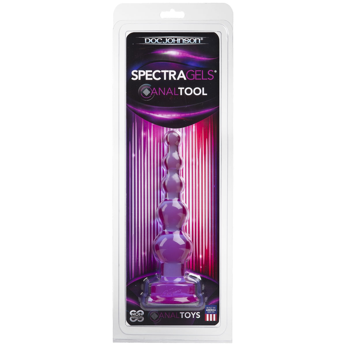 Фиолетовая анальная ёлочка SpectraGels Purple Anal Tool - 17,5 см. 2