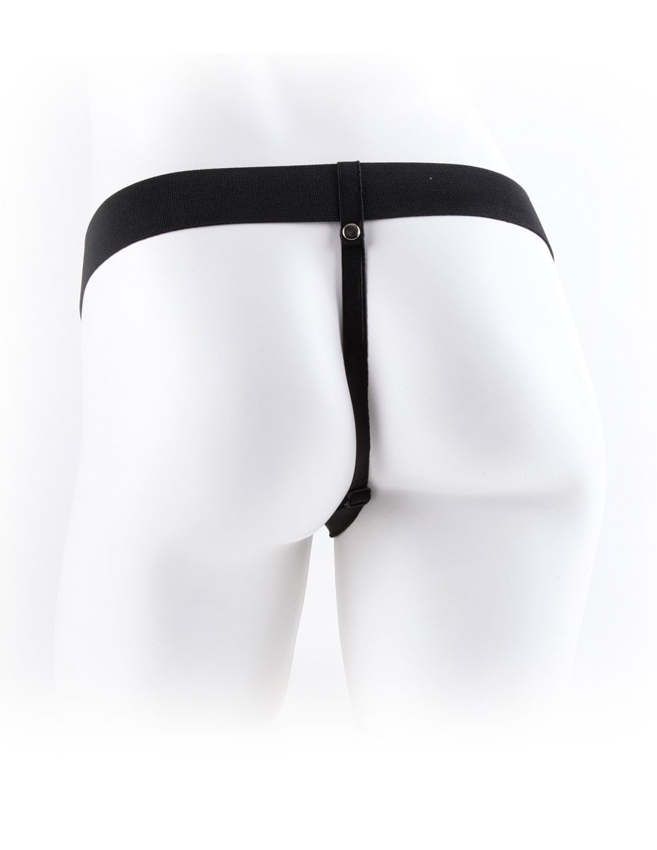 Полый мужской фаллопротез Hollow Strap-On with Balls - 24 см. 3