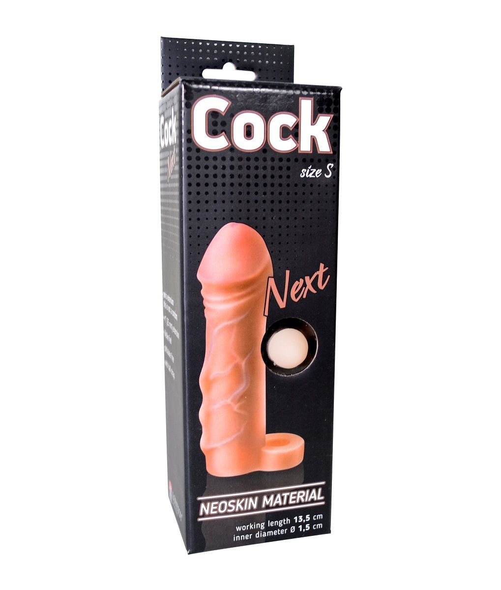 Фаллоудлинитель с кольцом COCK size S - 13,5 см. 2