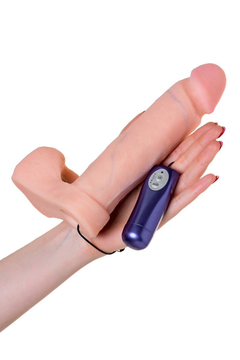 Страпон с 2 насадками и вибрацией UniStrap - 20 и 18 см. 10