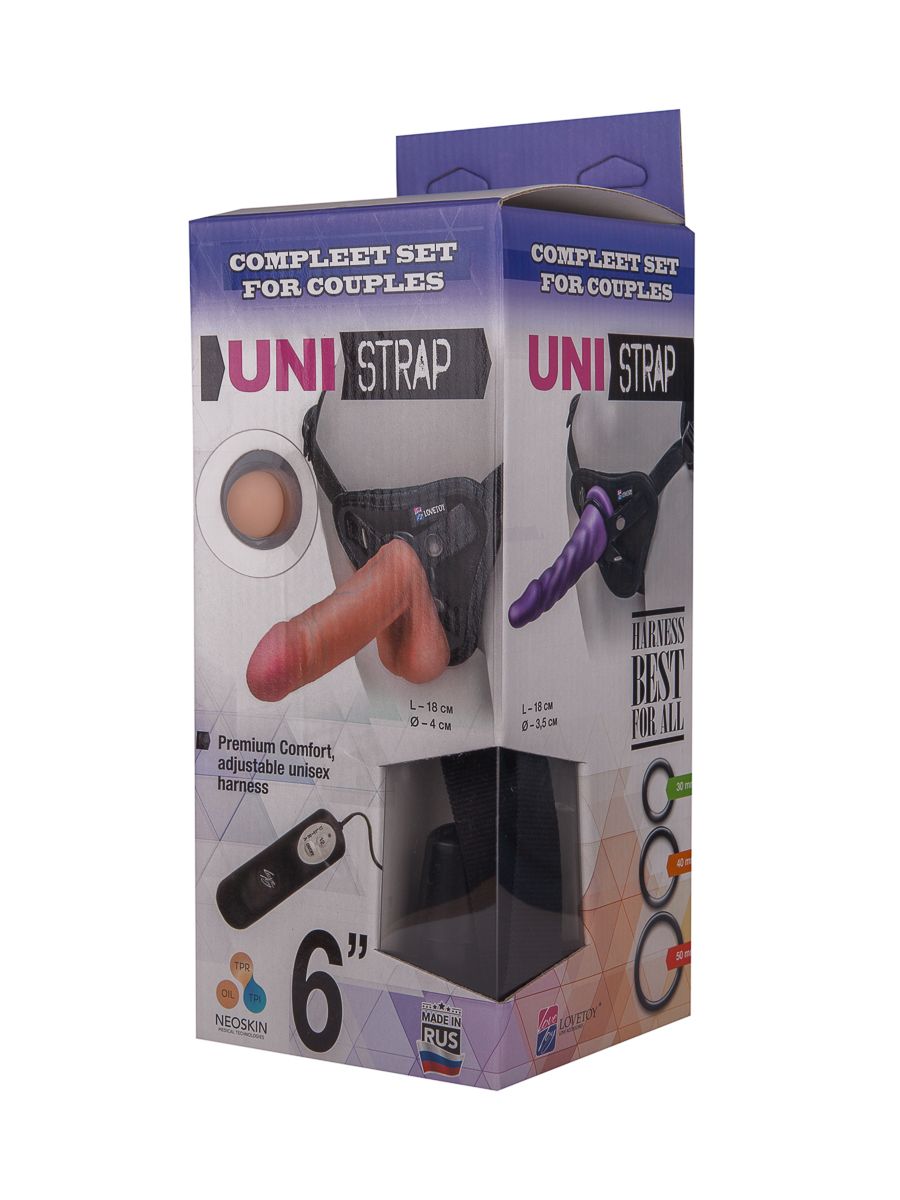 Вибрострапон с двумя насадками UniStrap - 18 и 18 см. 1