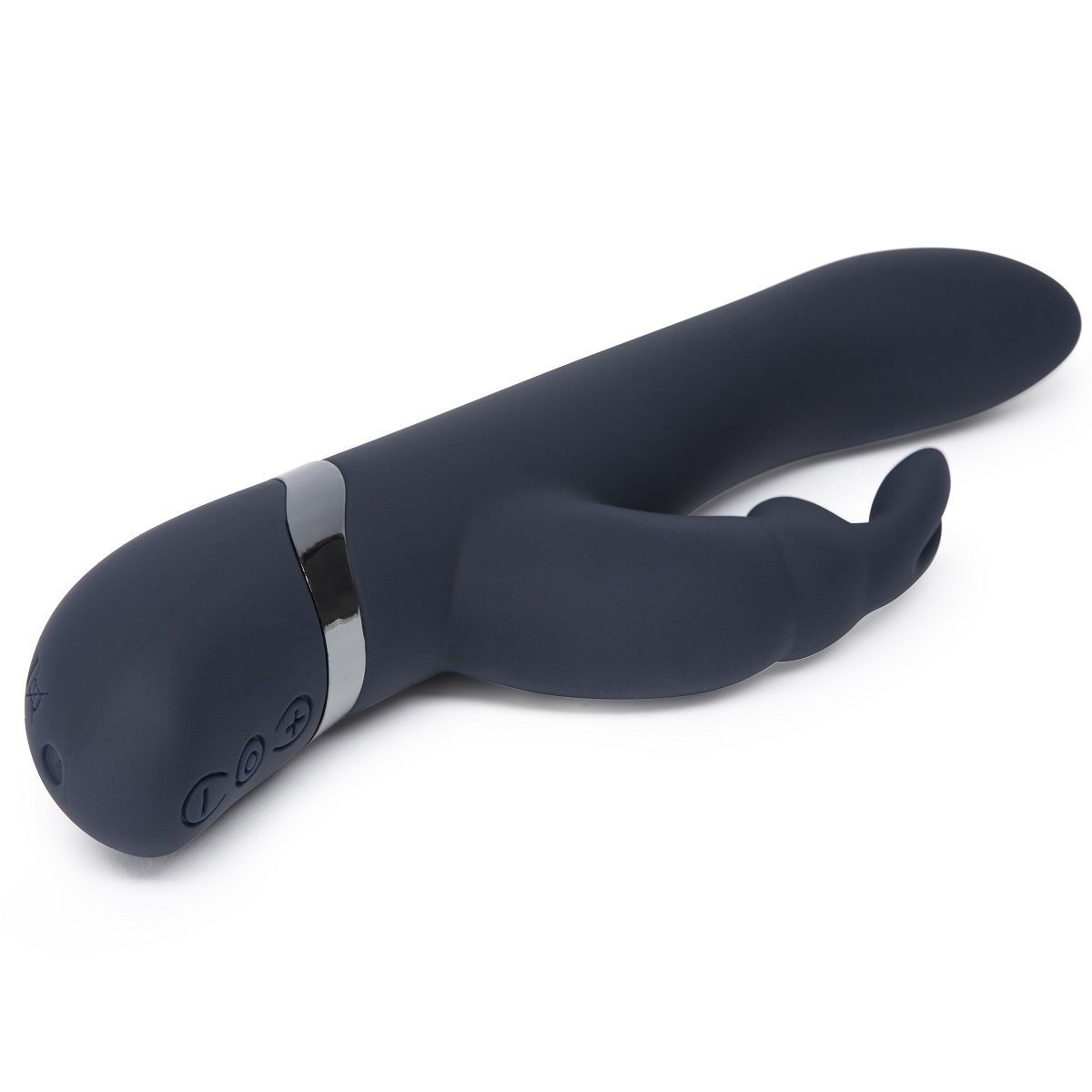 Тёмно-синий вибратор Oh My USB Rechargeable Rabbit Vibrator - 25,4 см. 3