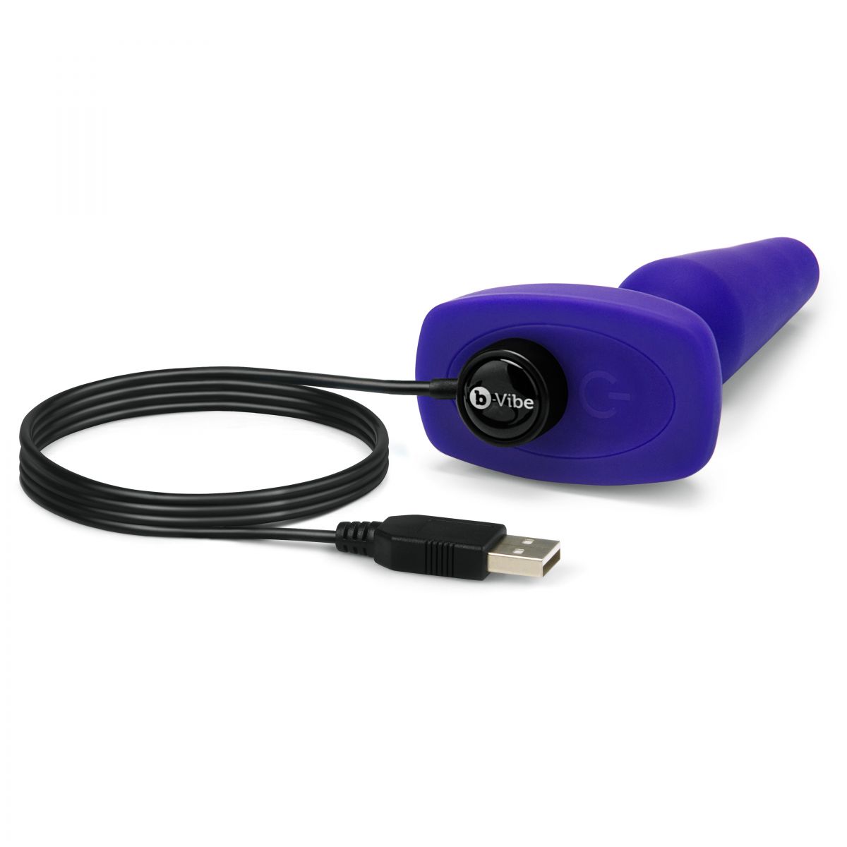 Фиолетовая анальная вибропробка с 3 источниками вибрации TRIO REMOTE CONTROL PLUG  PURPLE - 13,5 см. 3