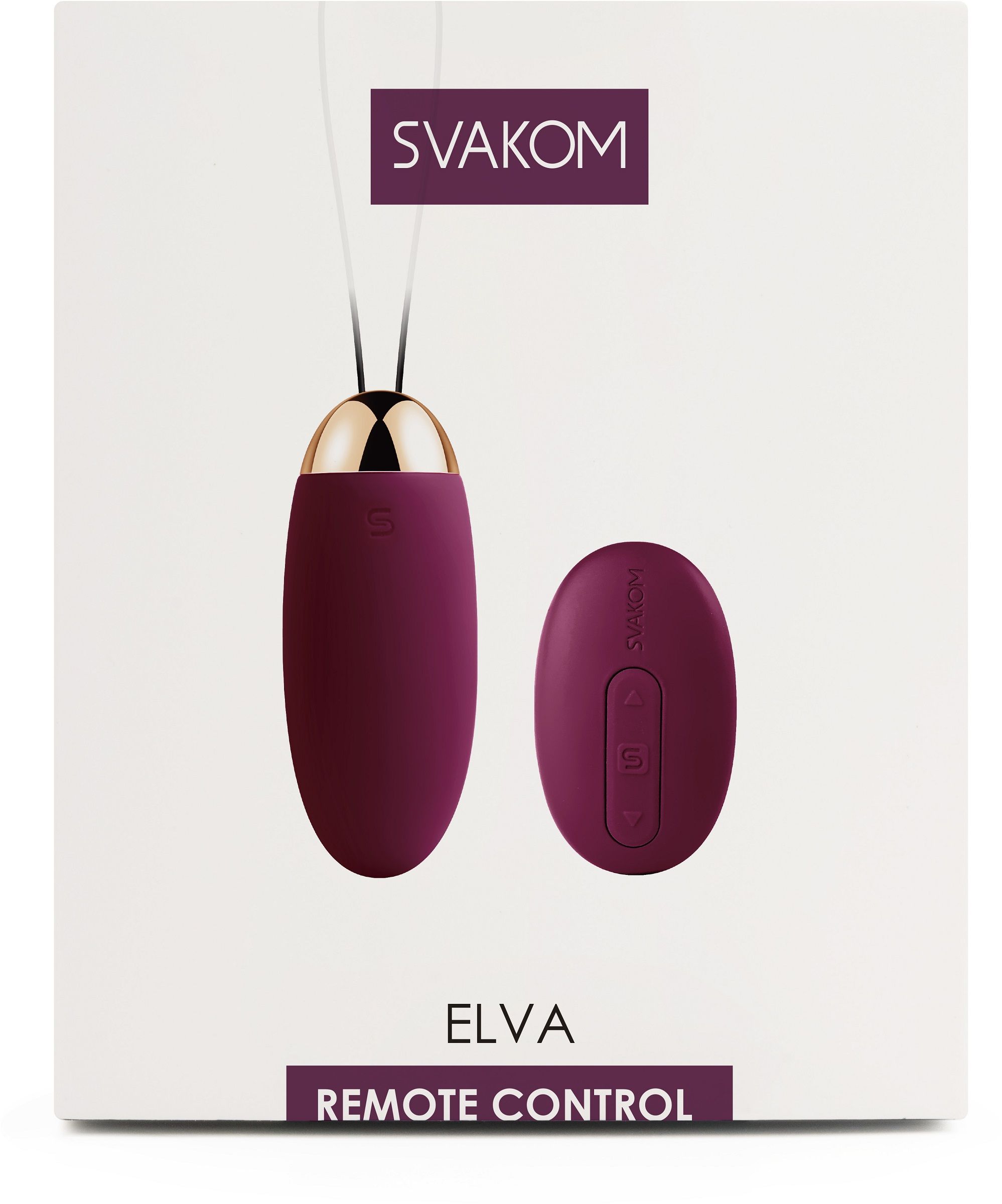 Фиолетовое виброяйцо Elva с пультом ДУ 3