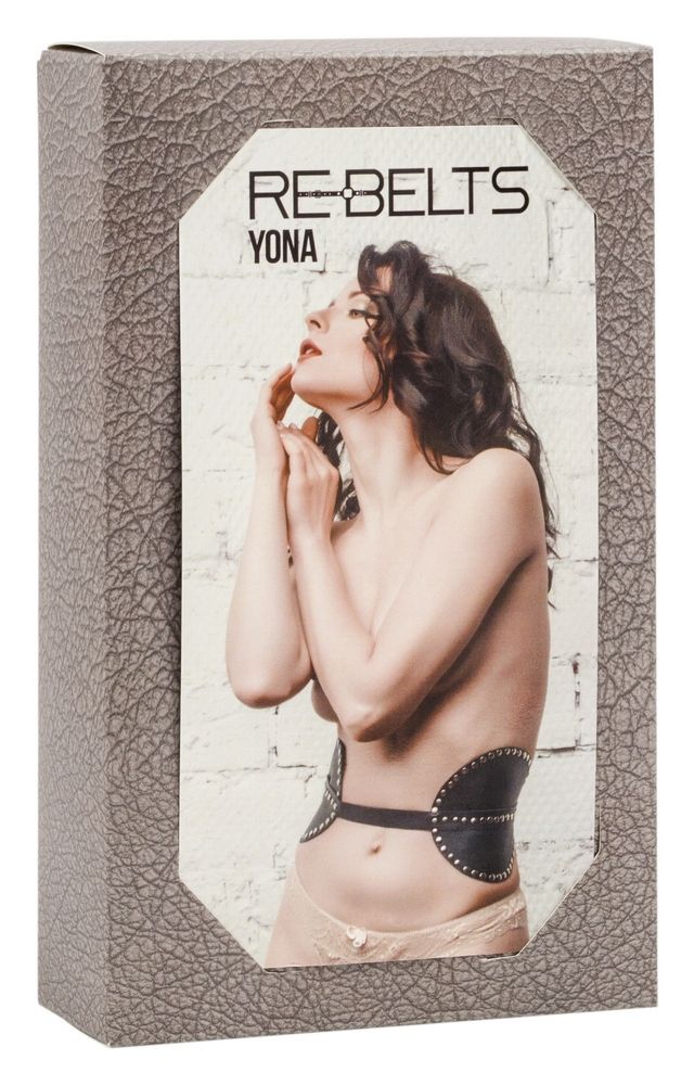 Пояс с клёпками Yona Black  4