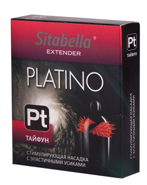 Стимулирующая насадка с шипиками по бокам Platino "Тайфун" 1