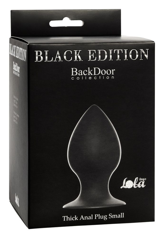 Чёрная анальная пробка Thick Anal Plug Small - 7,8 см. 2