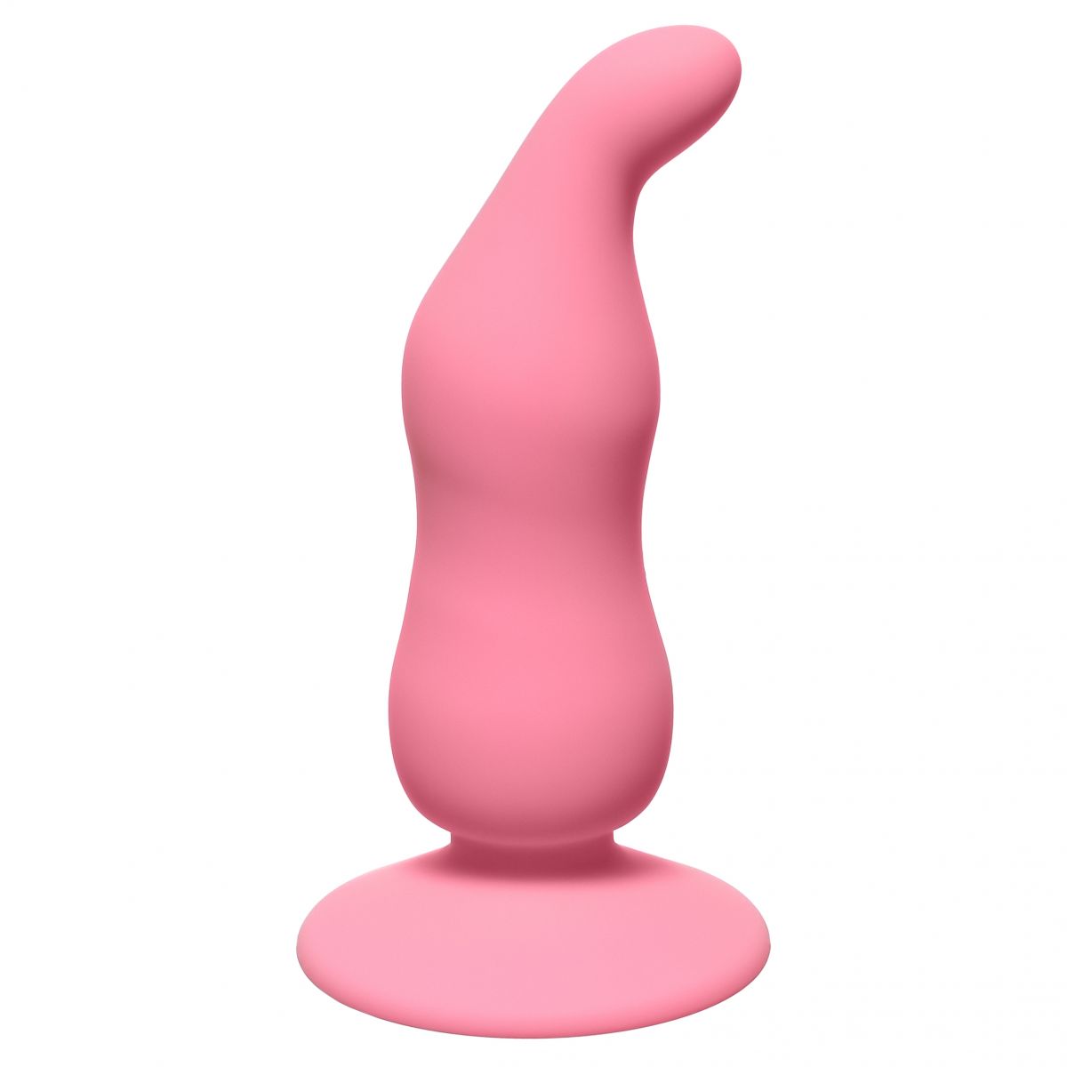 Розовая анальная пробка Waved Anal Plug Pink - 11 см. 1