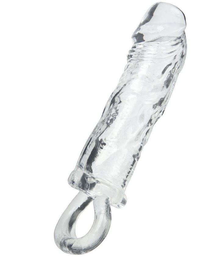 Прозрачная насадка с петлёй для фиксации - 14 см. 1