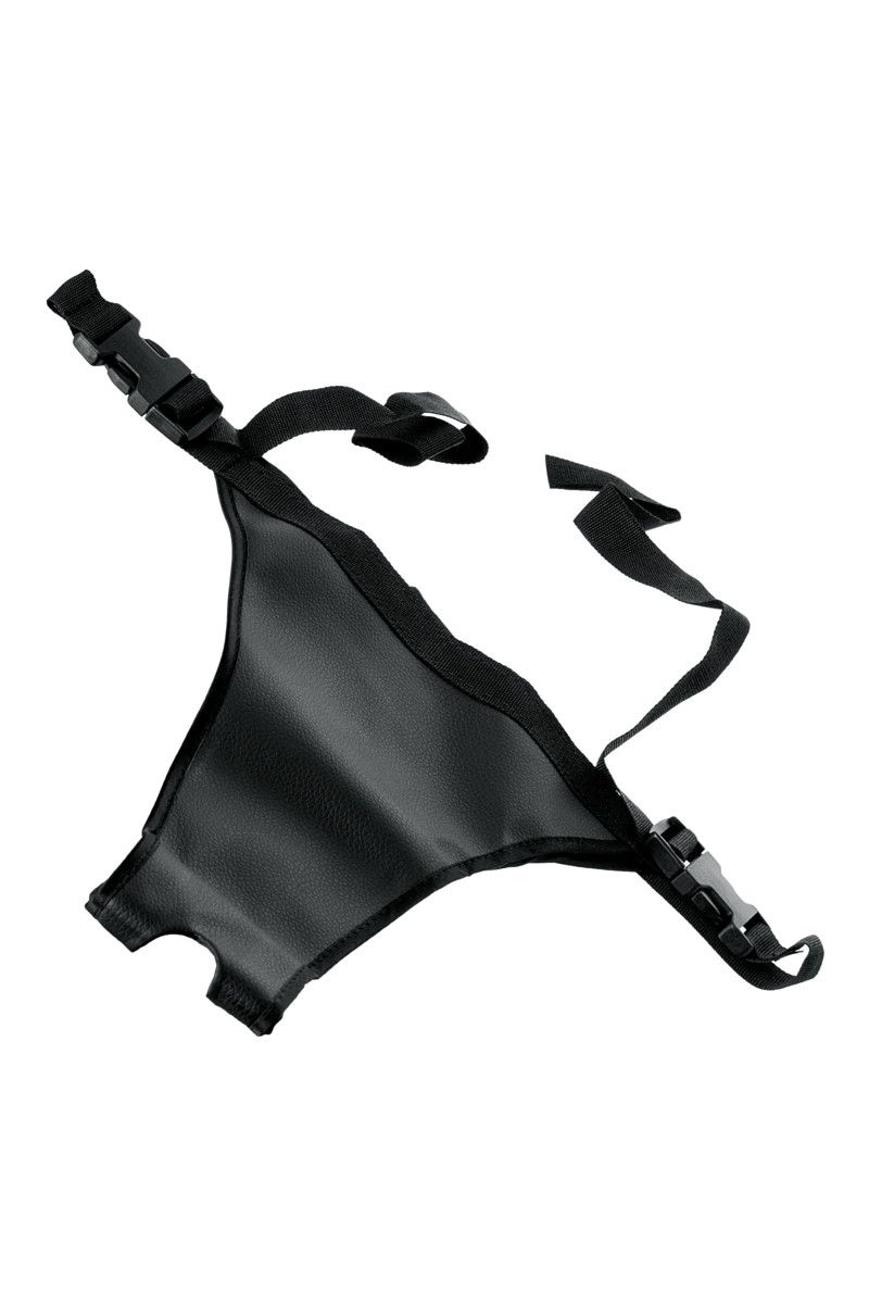 Поясной страпон с насадкой для двойного проникновения - 19 см. 11