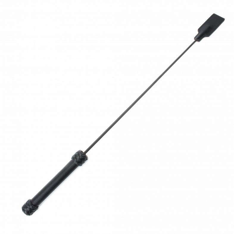 Чёрный кожаный стек - 77 см. 1