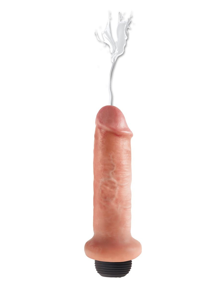 Фаллоимитатор с имитацией семяизвержения 6" Squirting Cock - 17,8 см. 2