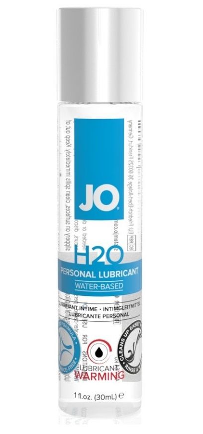 Возбуждающий лубрикант на водной основе JO Personal Lubricant H2O Warming - 30 мл. 1